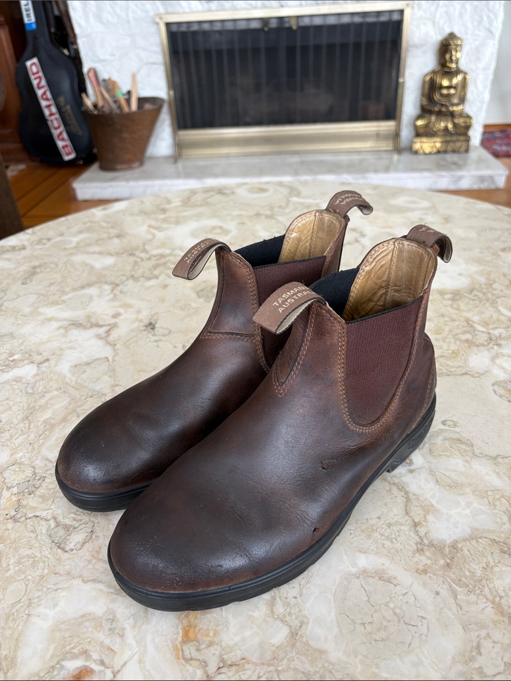 Blundstone Brown Leather Chelsea Ankle Boots - Picture 4 of 13